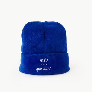 Gorro de lana azul