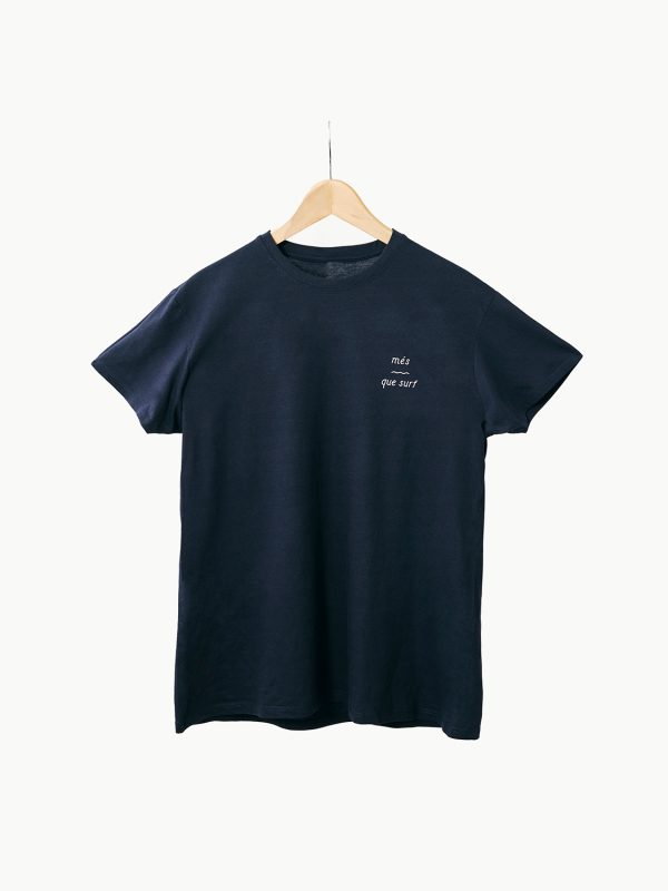 Camiseta Més Que Surf azul marino