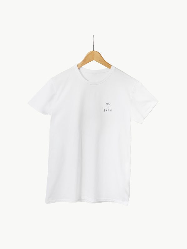 Camiseta Més Que Surf blanca