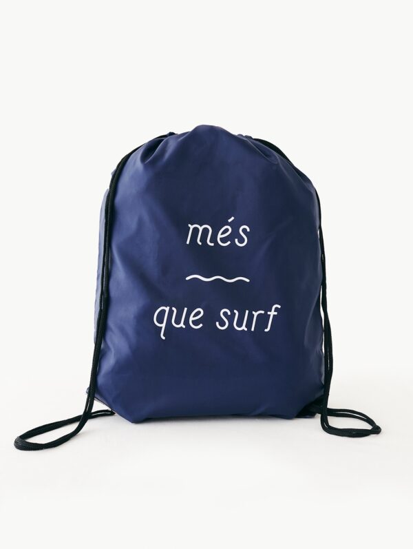 Mochila de cuerdas azul marino