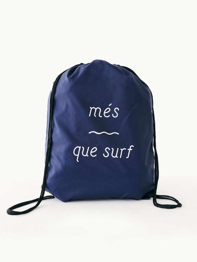 Mochila de cuerdas azul marino